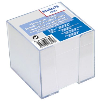 Papirna kocka listići sa kutijom beli