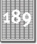 Srebrne nalepnice A4 permanentni lepak                      25,4X10mm       20 lista                                              ULS189-20